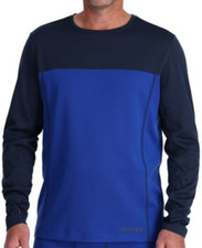 Spyder Charger Mens Therma-stretch Crew Neck Top  Electric Blue Large RRP £100