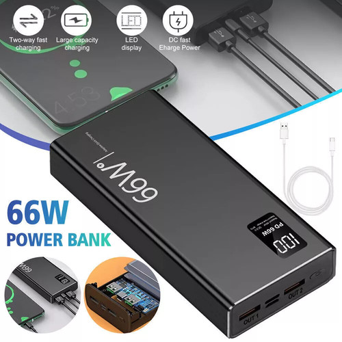 20000mah 66w portable power - 66w,