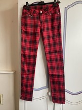 Red/ black plaid Pants -