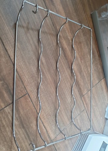 Silver metal fridge - metal, fridge/freezer