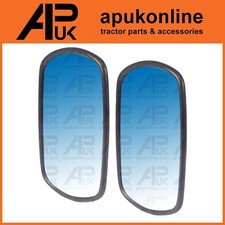 2x Universal 10" x 6" Flat Exterior Mirror Head for JCB Telehandler Loadall