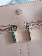 Modalu London Pippa peach Leather Small Shoulder Bag. RRP £ 169. 