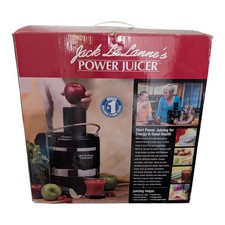 Jack LaLanne Power Juicer MT-1000 Stainless Blade Extractor Efficient Black Rare