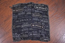 Coach Silk Square Scarf Black