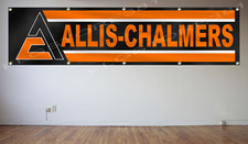 Allis Chalmers Flag Banner 2X8Ft Tractor Farm Equipment Agricultural Garage Shop