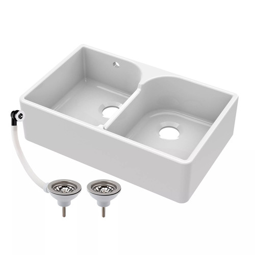 Traditional 795mm double bowl - traditional,