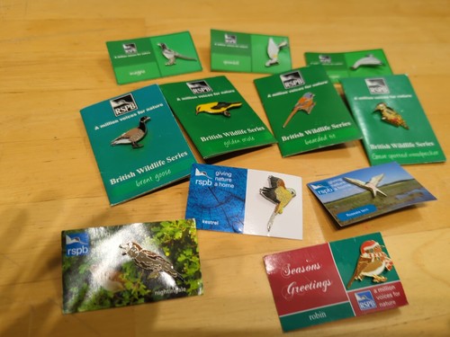 Rspb pin badges - x, 11
