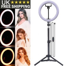 10" LED Ring Light with Tripod Stand Phone Mount for YouTube Makeup Video Live