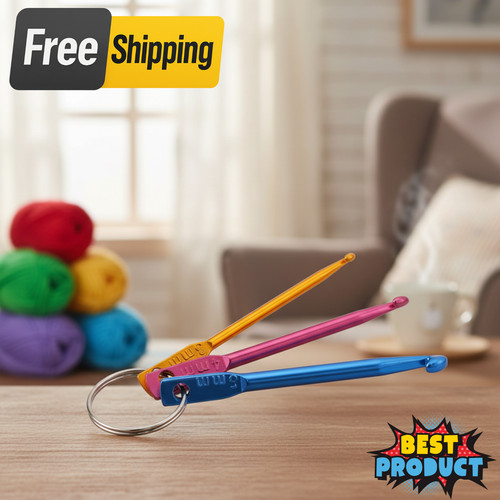 3pcs aluminium crochet - aluminium, hooks