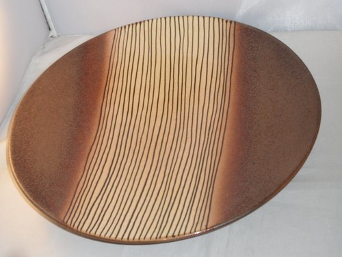 Studio pottery charger - pottery, in