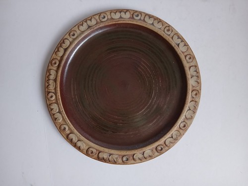 Quantock studio pottery plate - studio,