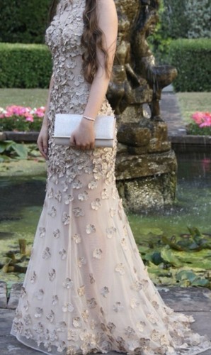 Sherri hill champagne - champagne, gold