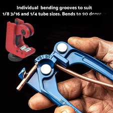 Copper Brake Pipe Bender 3mm-6mm Mini Tube Bender Brake Line Bending Tool 3 in 1