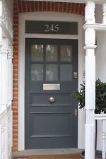 VICTORIAN FROST ETCHED DOOR NUMBERS, GLASS DOOR NUMBERS, DOOR FANLIGHT NUMBERS