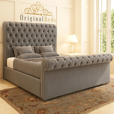 Modern Sleigh Bed – Elegant