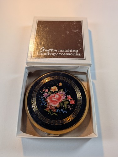 Vintage stratton enamel powder - vintage,