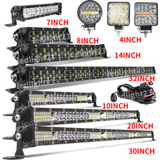 Car LED Work Light Bar Flood Spot Combo Light Driving Offroad Truck SUV 4x4 ATV