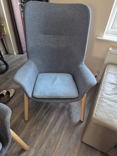Ikea vedbo blue armchair - blue,
