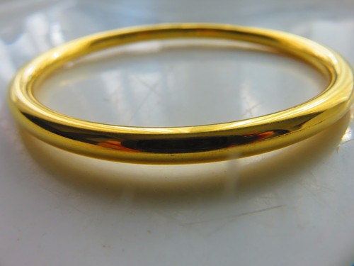 Gold slave bangle 5mm ladies - slave, 9