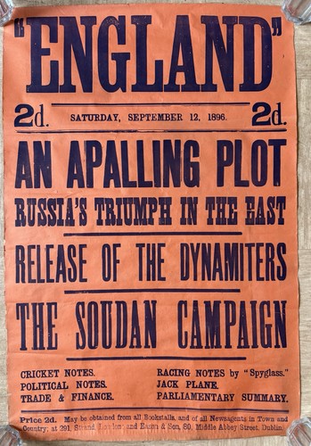 1896 poster england - “, ”