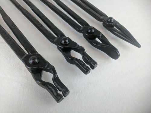 Blacksmith tong set flat - set, jaw