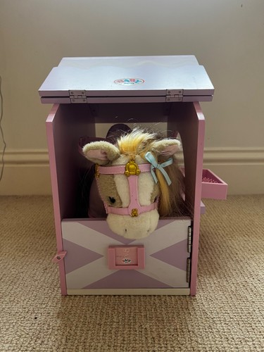 Baby born horse and stables - horse,