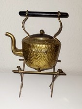 Antique Brass Kettle On Spirit
