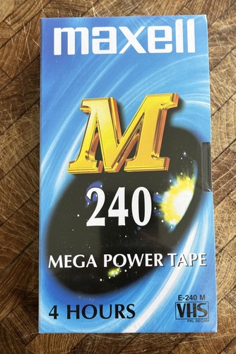 Maxell m240 vhs video tape - video,