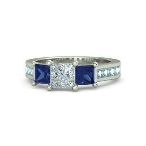 6ct princess moissanite - 6ct,