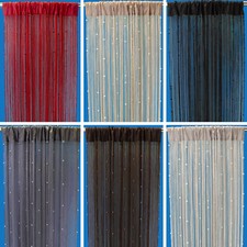Beaded string curtain panels - string,