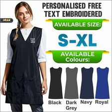 Personalised Embroidered Premier Waterproof Wrap Around Tunic Apron Work Tabard
