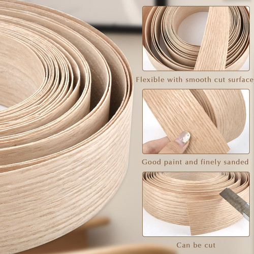 50mm wood veneer strip 5m - wood,
