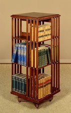 Antique Revolving Bookcase by Bibliotheque Terquem of Paris c.1910