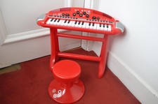 Early Learning Centre ELC Piano Keyboard & Stool - 25 " Wide  21" Height - GOOD