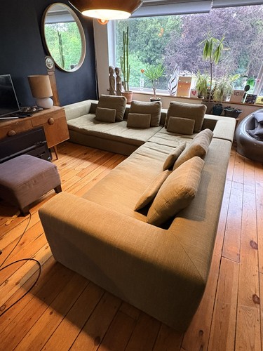 Habitat corner sofa - sofa, green