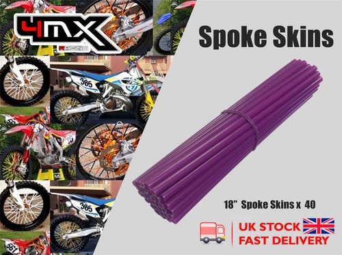 Wheel spoke protectors purple - spoke,