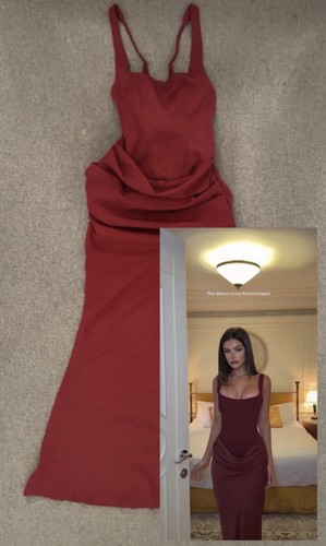 Red corset dress - red,