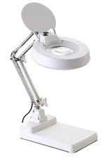 10X LED Magnifier Glass Desk Lamp With Light Stand Clamp Beauty Magnifying Lamp