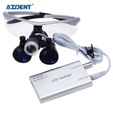 AZDENT Dental Surgical Magnifier Binocular Loupes 3.5X-R&Doctor LED Head Light