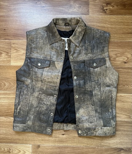 Vintage distressed cowhide - vintage,