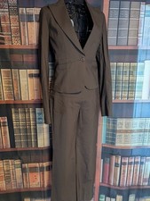 Theory Brown Slim-Fit Pantsuit