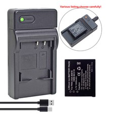 Battery or charger for Panasonic Lumix CGA-S007 DMC-TZ5 DMC-TZ11 DMC-TZ15 TZ50