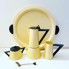 🔵 Ettore Sottsass for Accademia Lagostina COMPLETE set with coffee tray