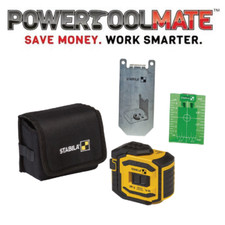 Stabila LAX 300 G Self Levelling Green Cross Line Plus Plumb Point Laser 19033