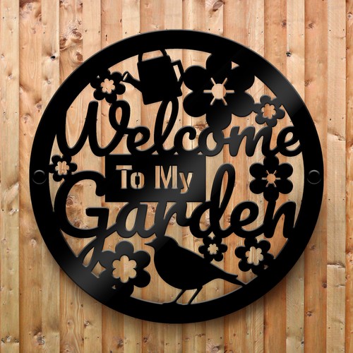 Garden welcome sign - garden,