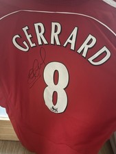 Liverpool FC signed Steven Gerrard Shirt