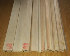 36 x 36" LENGTHS OF VINTAGE SOLARBO BALSA WOOD IN ASSORTED SHAPES