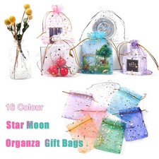 Organza Star Moon Gift Bags Party Favour Jewellery Packing Candy Pouches Bag