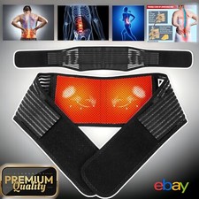 Magnetic Self Heating Back Support Brace Lumbar Lower Waist Belt Pain Relief UK