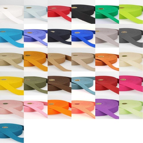 25mm pure cotton webbing - 25mm,